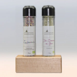Angebot | <strong>,Zwei Salze incl. *Holzständer' </strong> (*gratis)