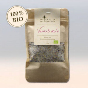 Blüten- u. Kräuterzuckermischung (bio) - Nachfüllpackung 40g <br><strong>,Versüß dir`s'</strong>